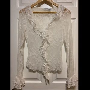 Lace long sleeve blouse
